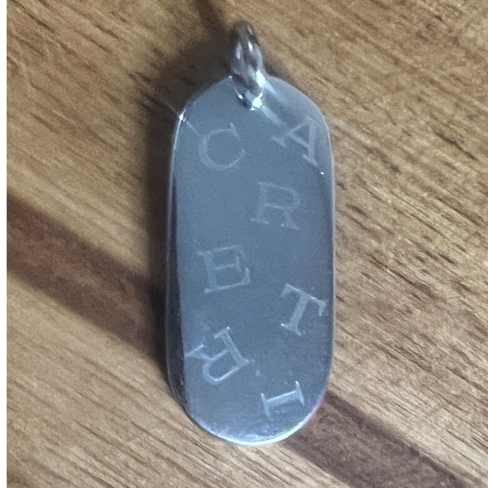 Vintage Cartier Silver Pendant Key Ring